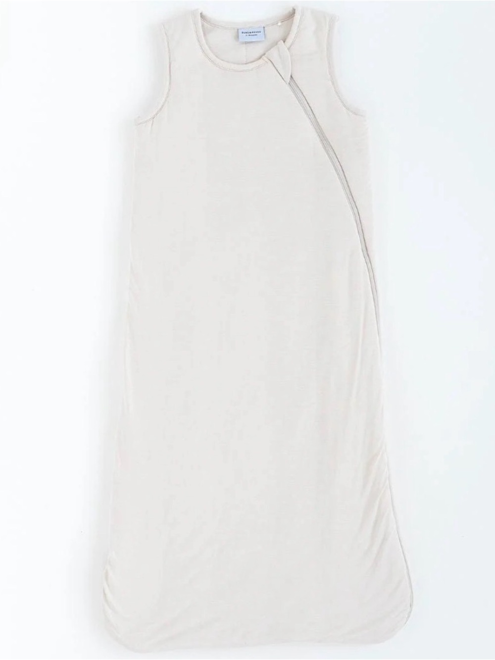 Buns & Roses Sleeveless Cream Zip-Front Sleep Sack